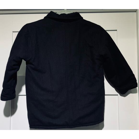 Kenneth Cole Reaction Wool Blend Black Double Breasted & Pockets Coat Boys Sz 4 - Picture 5 of 12